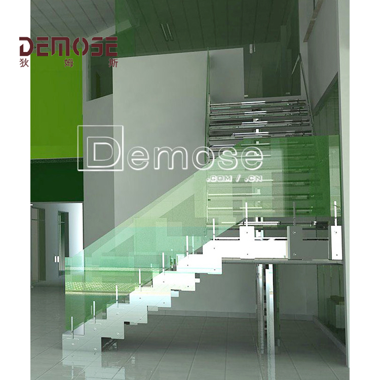 巴西网红室内玻璃楼梯钢结构设计案例